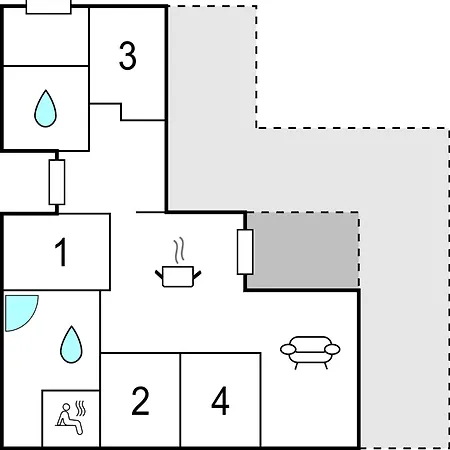 Holiday home In With Kitchen